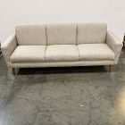 Open Box: Oliver Sofa (82") - Twill Dove, Light Walnut