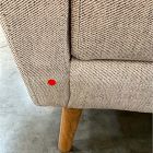 Open Box: Oliver Sofa (82") - Twill Dove, Light Walnut