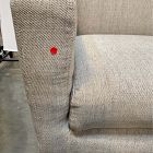 Open Box: Oliver Sofa (82") - Twill Dove, Light Walnut