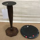 Open Box: Pierce &amp; Ward Marble Drink Table (13") - Black Bassi Marble