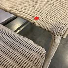 Open Box: Westport Wicker Slim Profile Outdoor Stacking Side Dining Chair, Set of 2 - Seashore