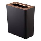 Open Box: Yamazaki Rim Trash Can, Slim - Black