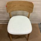 Open Box: Lalia Dining Chair - Twill Alabaster, Blonde