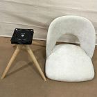 Open Box: Boerum Office Chair - Performance Distressed Velvet Sand, Blonde