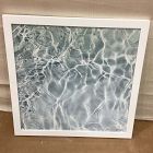 Open Box: Calming Waves Framed Wall Art - White