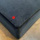 Open Box: Calvin Ottoman - Performance Velvet Ink Blue