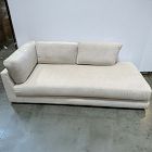 Open Box: Haven Right Arm Bumper Chaise - Performance Distressed Velvet Sand