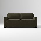 Open Box: Henry Sleeper Sofa, Queen - Performance Distressed Velvet Juniper, Chocolate