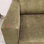 Open Box: Henry Sleeper Sofa, Queen - Performance Distressed Velvet Juniper, Chocolate