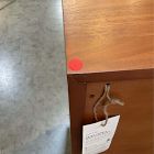 Open Box: Herman Basket Woven Veneer Cabinet (28") - Cool Walnut