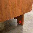 Open Box: Herman Basket Woven Veneer Cabinet (28") - Cool Walnut