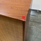 Open Box: Herman Basket Woven Veneer Cabinet (28") - Cool Walnut