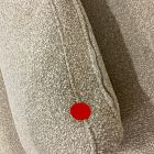 Open Box: Imogene Swivel Chair - Performance Cozy Boucle Stone, Dark Walnut