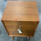 Open Box: Mid-Century Side Table, 3-Drawer Side Table (20.5") - Acorn