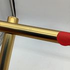 Open Box: Modern Overhang Bathroom Rail Shelf, Antique Brass
