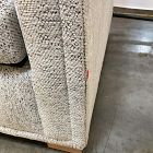 Open Box: Nassau Thin Arm Sleeper Sofa (81") - Chunky Chenille Stone White, Blonde