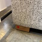 Open Box: Nassau Thin Arm Sleeper Sofa (81") - Chunky Chenille Stone White, Blonde