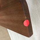 Open Box: Nook Woodworking Thin Floating Shelf with Rounded Corners (24"L, 6"D) - African Mahogany
