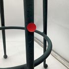 Open Box: Pierce &amp; Ward Bar Stool (30") - Deluxe Velvet Juniper, Dark Verdigris