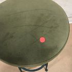 Open Box: Pierce &amp; Ward Bar Stool (30") - Deluxe Velvet Juniper, Dark Verdigris