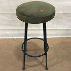 Open Box: Pierce &amp; Ward Bar Stool (30") - Deluxe Velvet Juniper, Dark Verdigris