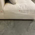 Open Box: Quinten Armless Single - Performance Distressed Velvet Sand, Cool Walnut