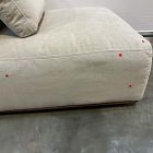 Open Box: Quinten Armless Single - Performance Distressed Velvet Sand, Cool Walnut