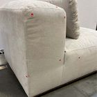 Open Box: Quinten Armless Single - Performance Distressed Velvet Sand, Cool Walnut