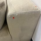 Open Box: Quinten Armless Single - Performance Distressed Velvet Sand, Cool Walnut