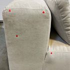 Open Box: Quinten Armless Single - Performance Distressed Velvet Sand, Cool Walnut
