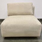 Open Box: Quinten Armless Single - Performance Distressed Velvet Sand, Cool Walnut