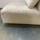 Open Box: Quinten Armless Single - Performance Distressed Velvet Sand, Cool Walnut