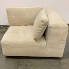 Open Box: Quinten Corner - Performance Distressed Velvet Sand, Cool Walnut