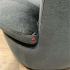 Open Box: Rowland Swivel Chair (36"H) - Performance Distressed Velvet Midnight