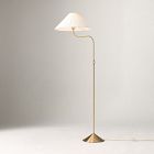 Open Box: Simone Floor Lamp (60") - Champagne/Pleated Shade