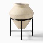 Open Box: Venti Geo Planter w/ Stand, Large (22"D x 29"H) - Alabaster