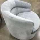Open Box: Viv Swivel Chair - Performance Distressed Velvet Denim Blue