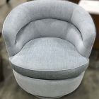 Open Box: Viv Swivel Chair - Performance Distressed Velvet Denim Blue