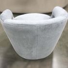 Open Box: Viv Swivel Chair - Performance Distressed Velvet Denim Blue