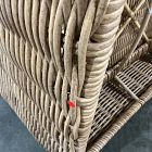 Open Box: Westport Wicker Slim Profile Outdoor Lounge Chair - Natural, Crosshatch Weave Alabaster