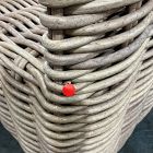 Open Box: Westport Wicker Slim Profile Outdoor Lounge Chair - Natural, Crosshatch Weave Alabaster