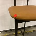 Open Box: Grier Bar Stool (30") - Ludlow Leather Sesame, Textured Antique Bronze