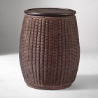 Aydan Rattan Storage Side Table (17")