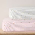 Star Stripe Cotton Crib Fitted Sheet Bundle (Set of 2)