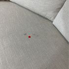 Open Box: Aviana Right Arm Wedge Return Sofa - Performance Yarn Dyed Linen Weave Oatmeal, Cool Walnut