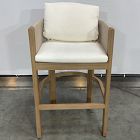 Open Box: Porto Bar Stool (30") - Crosshatch Weave Alabaster, Reef