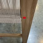 Open Box: Porto Bar Stool (30") - Crosshatch Weave Alabaster, Reef
