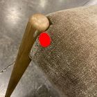 Open Box: Carryn Armless Dining Chair - Altair Mushroom, Toasted Oak