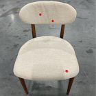 Open Box: Edison Dining Side Chair - Performance Chenille Tweed Sand, Cool Walnut