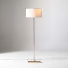 Open Box: Tompkins Floor Lamp (62") - White Shade, Champagne Bronze
